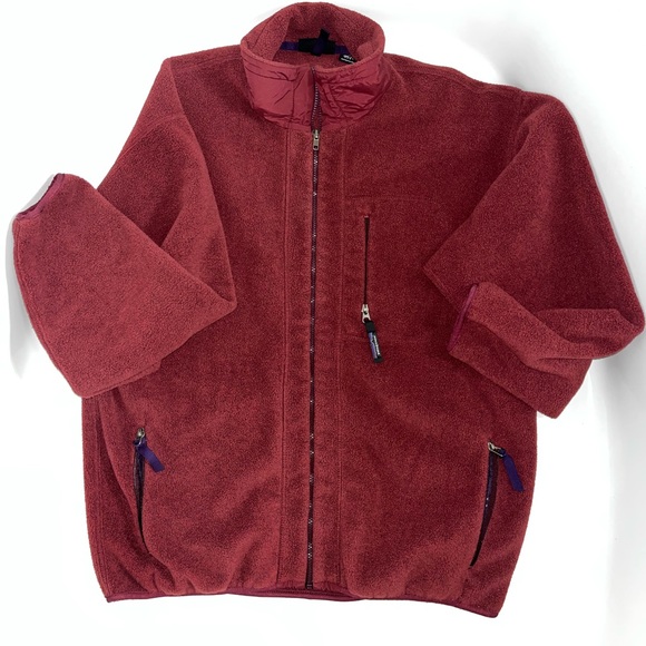 Patagonia Other - Patagonia Vintage Synchilla Men Size XL Red Rust Zip Made in USA